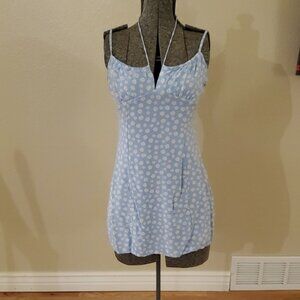 Aeropostale Sky Blue Floral Mini Dress